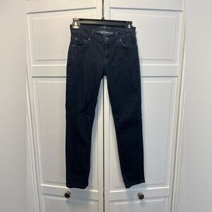 7 For All ManKind Roxanne Skinny Jeans Size 24 Color Dark Blue